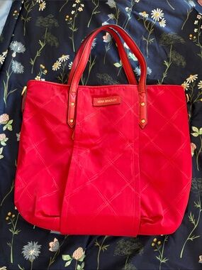 Vera Bradley Bright Red Quilted Tote
